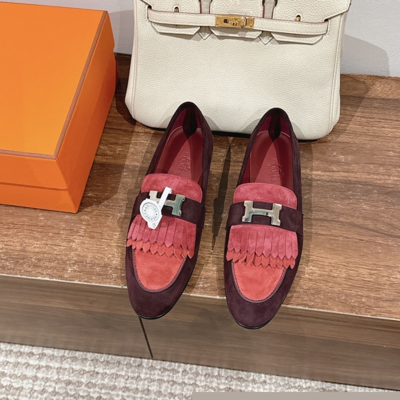 H**mes leather shoes